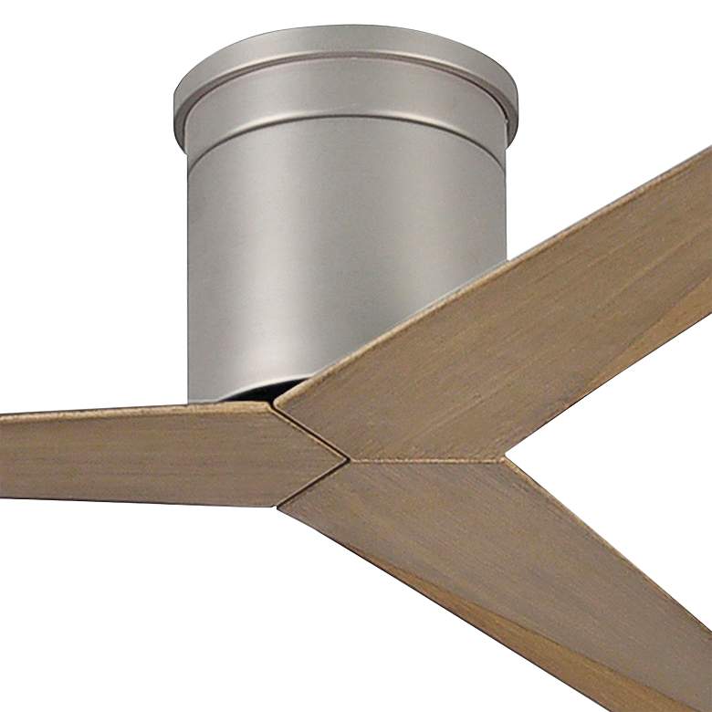 Image 2 56" Matthews Eliza-H Brushed Nickel Gray Ash Ceiling Fan more views
