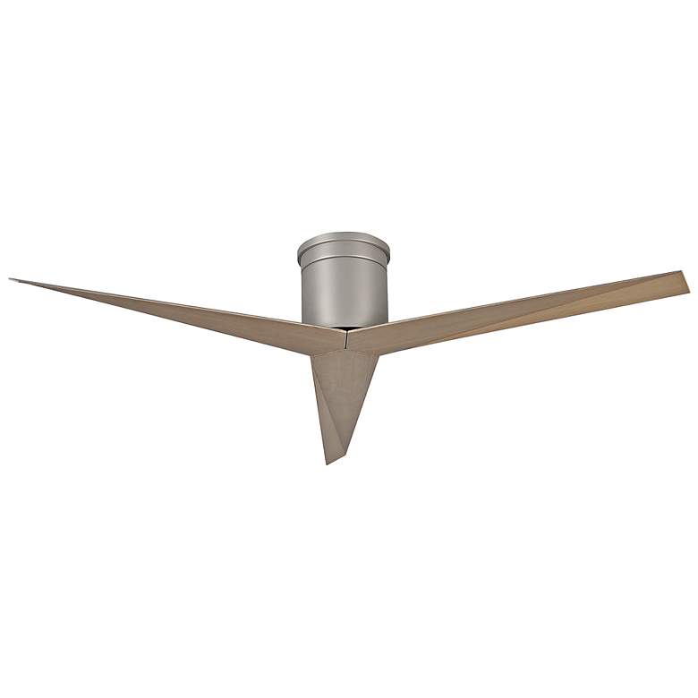 Image 4 56" Matthews Eliza-H Brushed Nickel Gray Ash Ceiling Fan more views