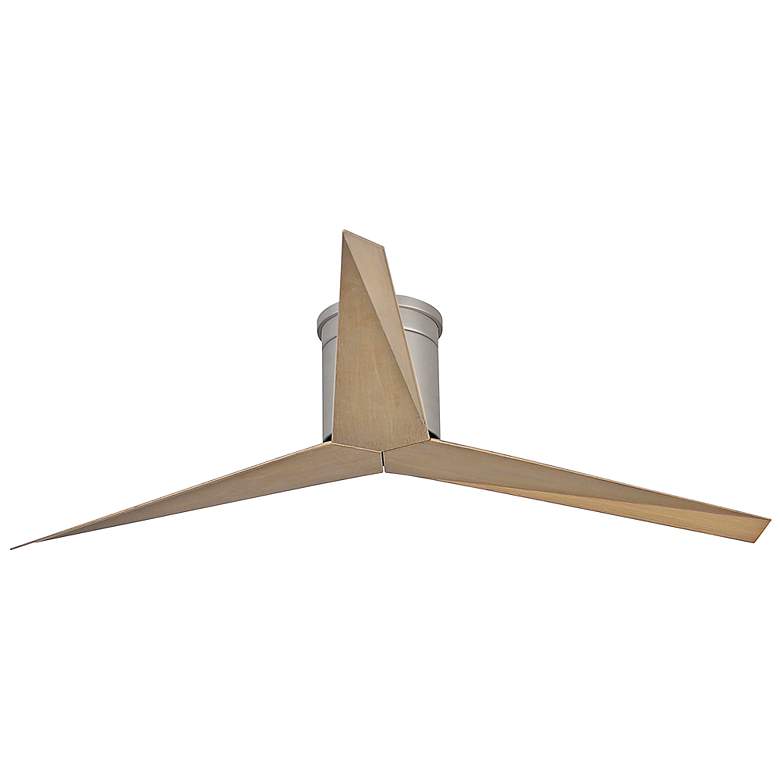 Image 5 56" Matthews Eliza-H Brushed Nickel Gray Ash Ceiling Fan more views