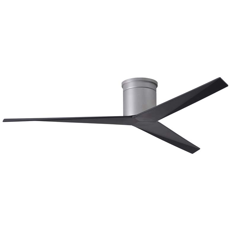 Image 1 56" Matthews Eliza-H Brushed Nickel Matte Black Ceiling Fan