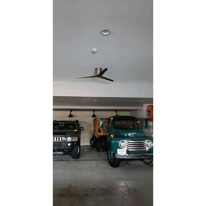 Image 2 56" Matthews Eliza-H Brushed Nickel Matte Black Ceiling Fan more views