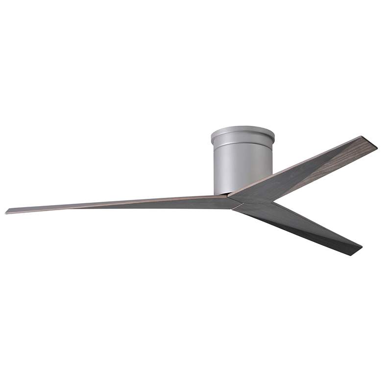 Image 1 56" Matthews Eliza-H Brushed Nickel Old Oak Ceiling Fan