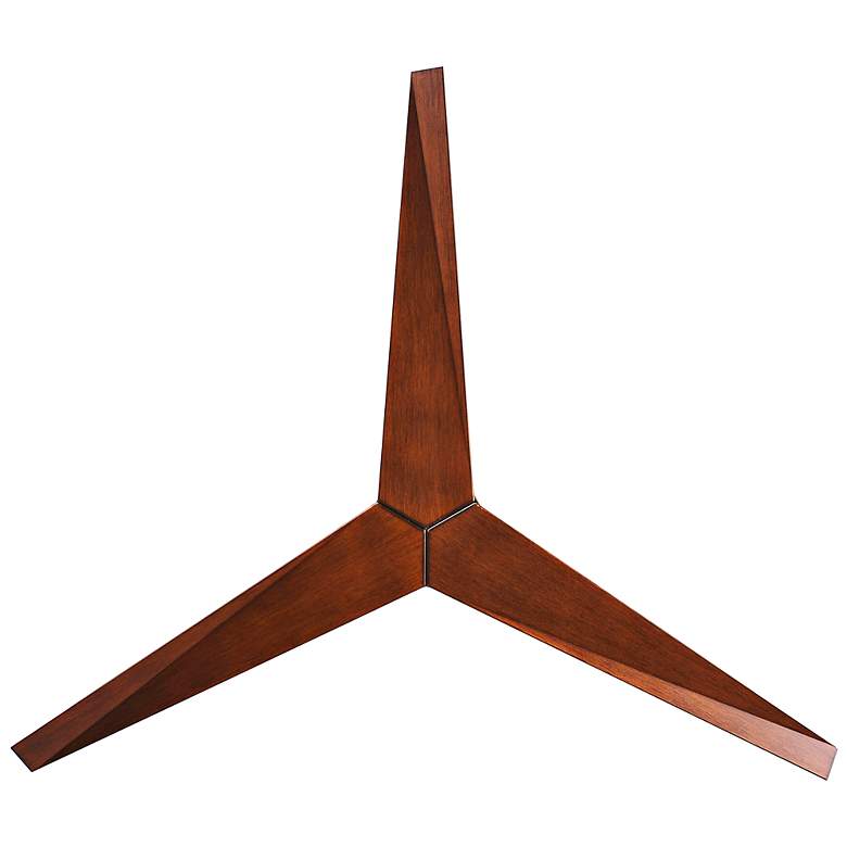 Image 3 56" Matthews Eliza-H Brushed Nickel Walnut 3-Blade Ceiling Fan more views