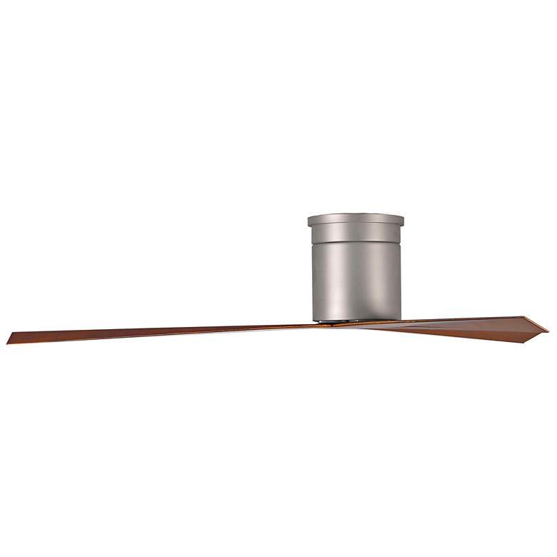 Image 6 56" Matthews Eliza-H Brushed Nickel Walnut 3-Blade Ceiling Fan more views