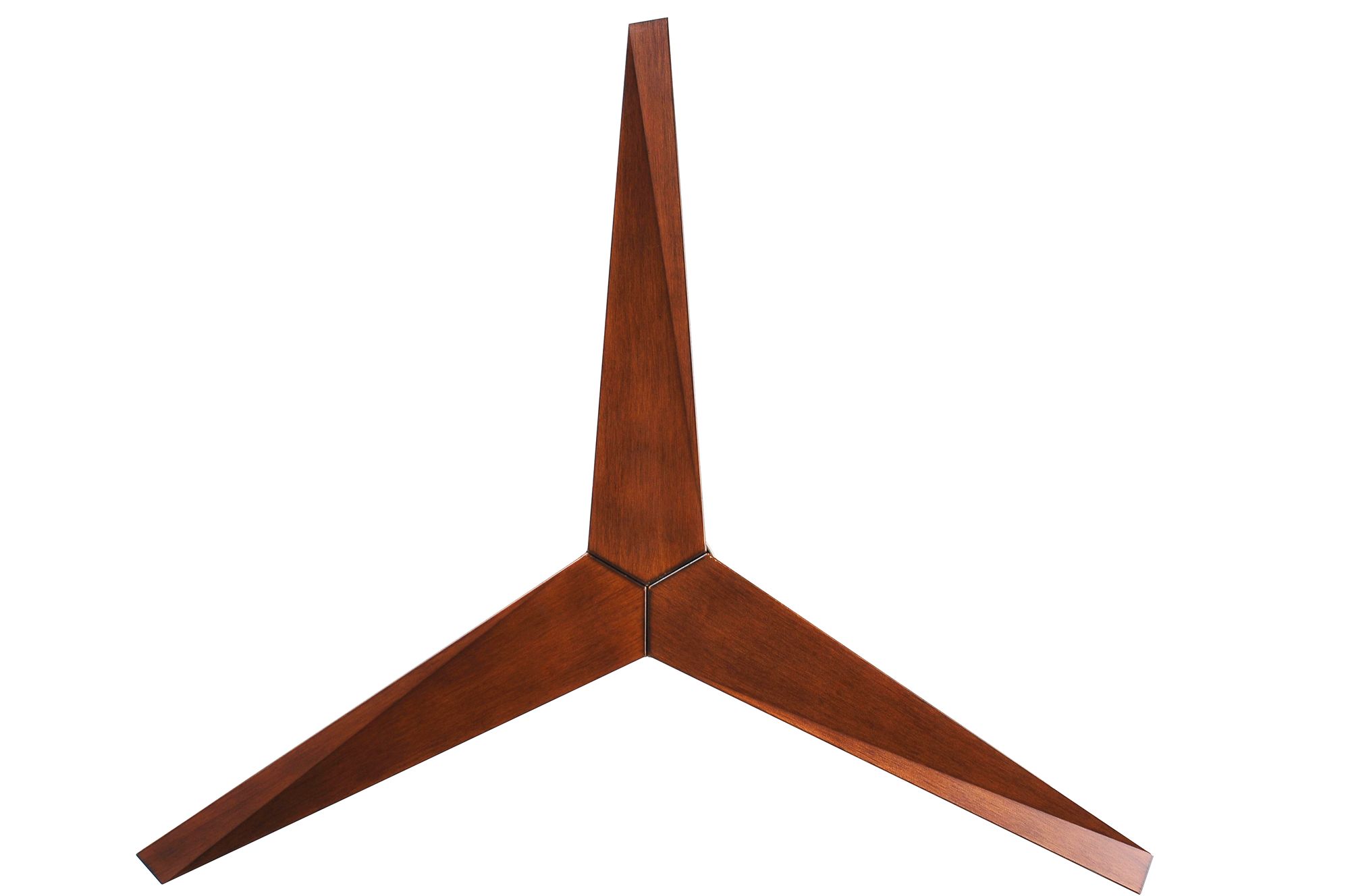 56" Matthews Eliza-H Brushed Nickel Walnut 3-Blade Ceiling Fan