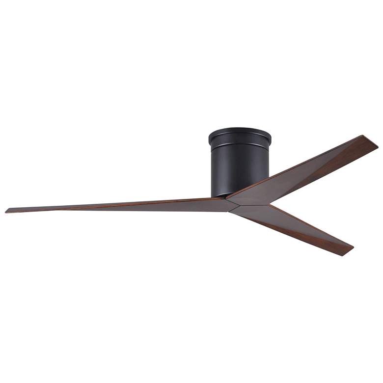 Image 1 56 inch Matthews Eliza-H Flush Mount Matte Black Ceiling Fan