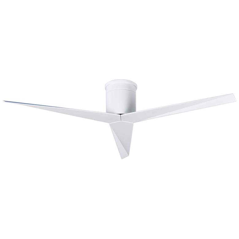 Image 5 56" Matthews Eliza-H Gloss White Damp Hugger Ceiling Fan with Remote more views
