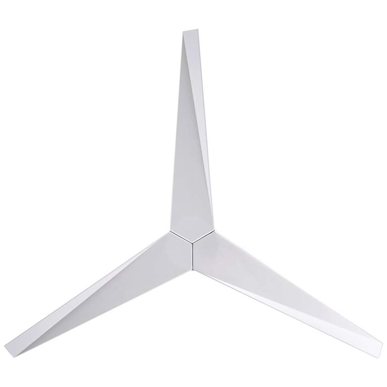 Image 6 56" Matthews Eliza-H Gloss White Damp Hugger Ceiling Fan with Remote more views