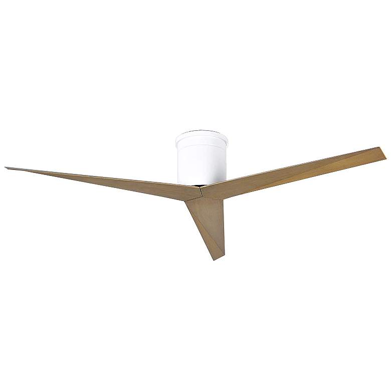 Image 1 56" Matthews Eliza-H Hugger 3-Blade Gloss White Ceiling Fan