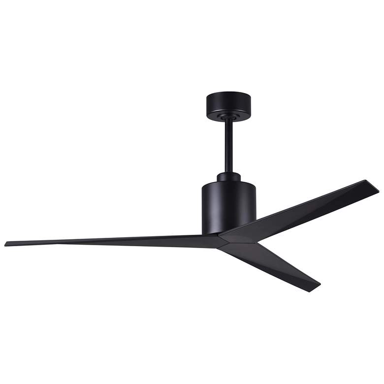 Image 1 56" Matthews Eliza Matte Black Ceiling Fan
