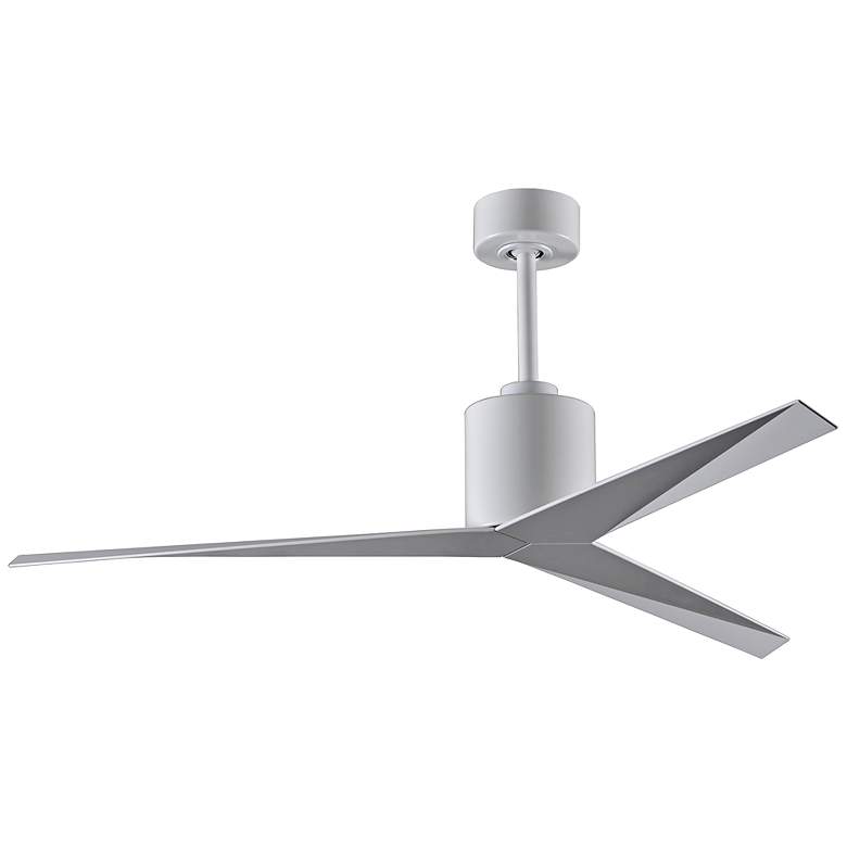 Image 2 56 inch Matthews Eliza White Modern Damp Rated Ceiling Fan with Remote