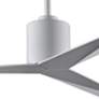 56" Matthews Eliza White Modern Damp Rated Ceiling Fan with Remote