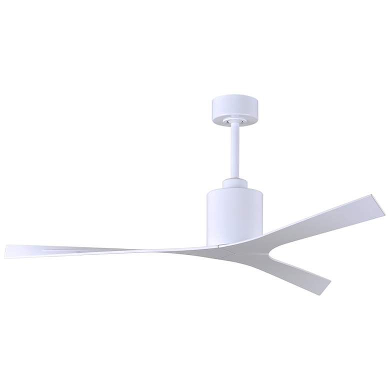 Image 2 56" Matthews Molly Gloss White Modern Outdoor Ceiling Fan with Remote