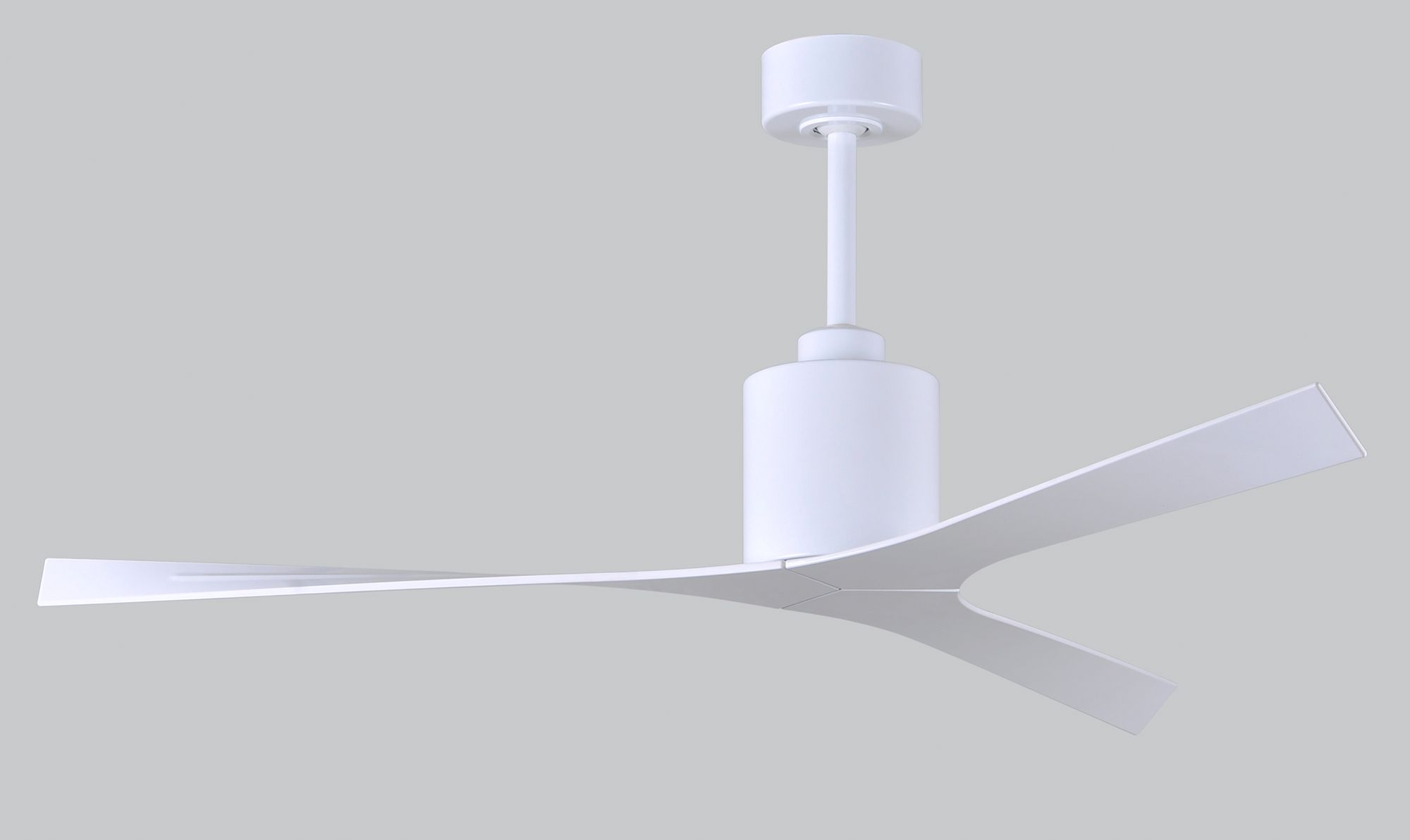 Image 6 56" Matthews Molly Gloss White Modern Outdoor Ceiling Fan with Remote more views