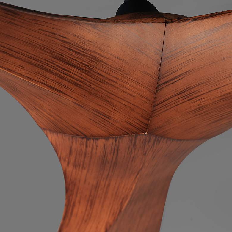 Image 3 56" Maxim Keanu Black/Walnut Indoor/Outdoor Fan more views