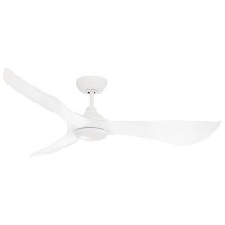 56" Maxim Keanu Matte White Indoor/Outdoor Fan w LED Light Kit