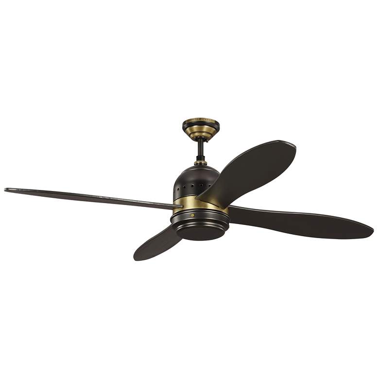56&quot; Metrograph Bronze and Antique Brass LED Ceiling Fan more views