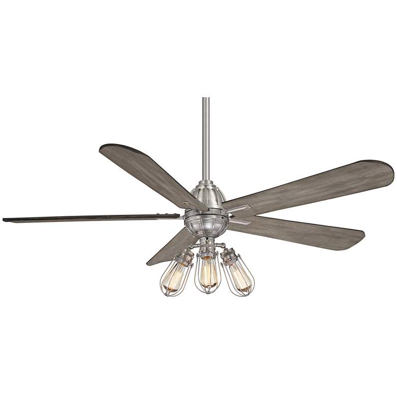 Image 2 56 inch Minka Aire Alva Brushed Nickel LED Ceiling Fan with Remote