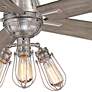 56" Minka Aire Alva Brushed Nickel LED Ceiling Fan with Remote