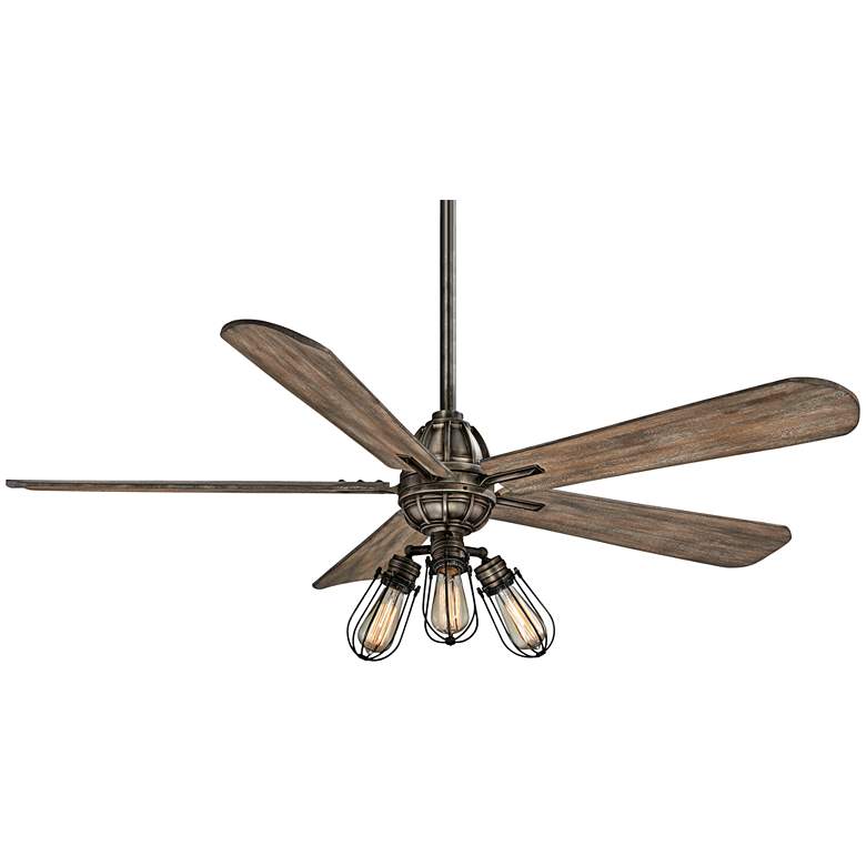 Image 2 56" Minka Aire Alva Heirloom Bronze LED Ceiling Fan with Remote