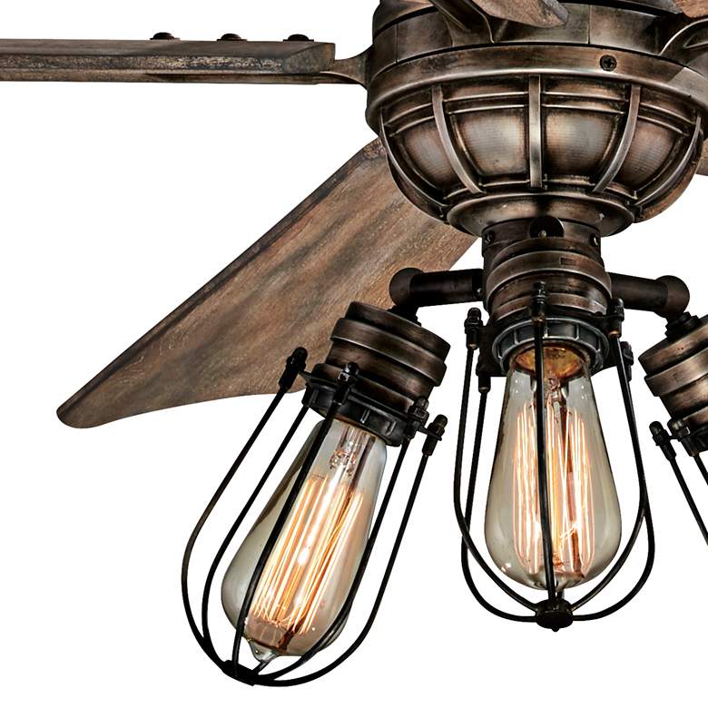 Image 3 56" Minka Aire Alva Heirloom Bronze LED Ceiling Fan with Remote more views