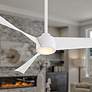 1_56" Minka Aire Bridge Flat White LED Smart Ceiling Fan