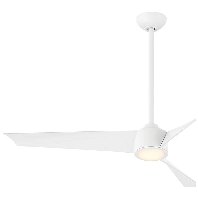 Image 3 56" Minka Aire Bridge Flat White LED Smart Ceiling Fan more views