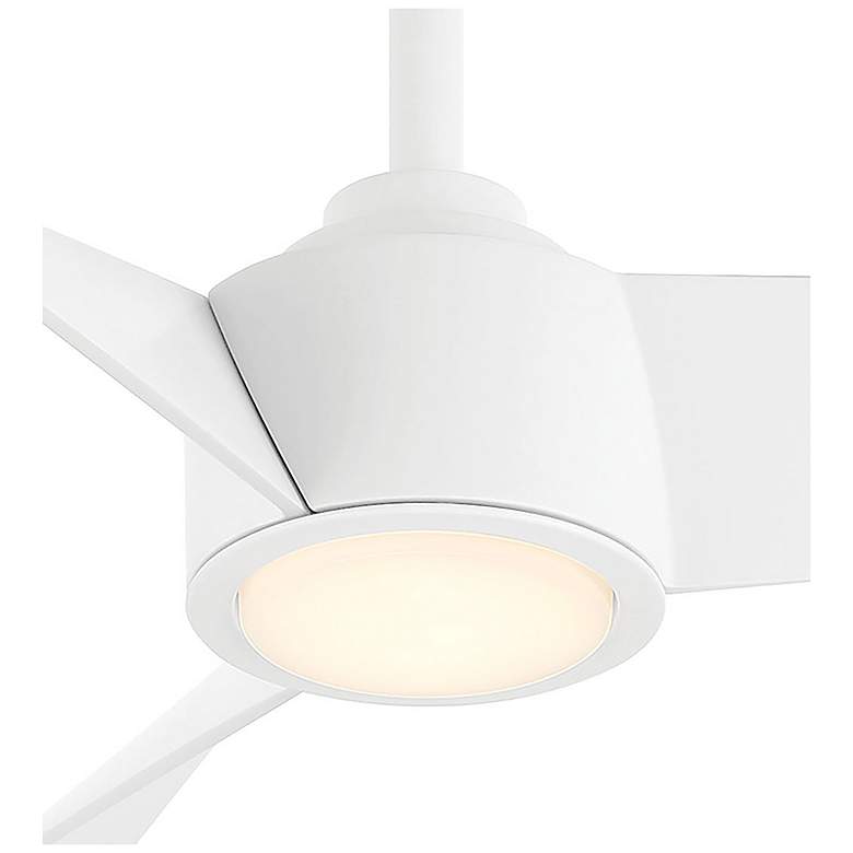 Image 4 56" Minka Aire Bridge Flat White LED Smart Ceiling Fan more views