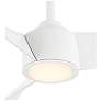 4_56" Minka Aire Bridge Flat White LED Smart Ceiling Fan more views