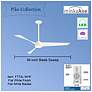 6_56" Minka Aire Bridge Flat White LED Smart Ceiling Fan more views