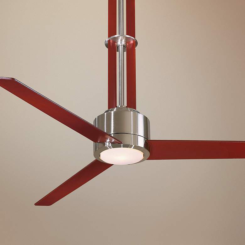 Image 1 56 inch Minka Aire Flyte Brushed Nickel Ceiling Fan