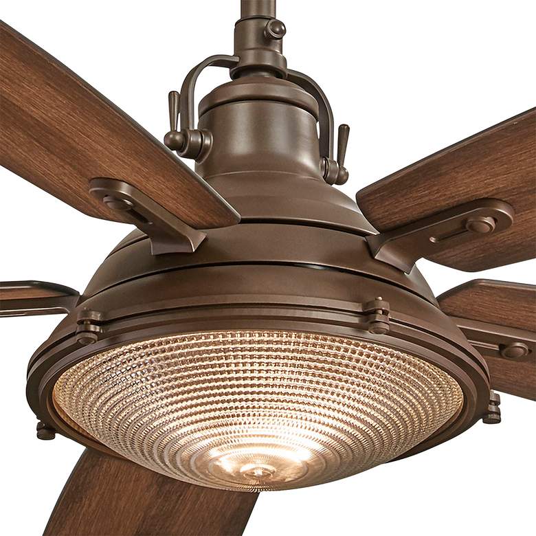 Image 3 56" Minka Aire Groton Bronze Outdoor LED Ceiling Fan with Remote more views