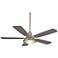 56" Minka Aire Groton Brushed Nickel Wet Rated LED Fan with Remote