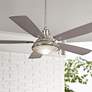 56" Minka Aire Groton Brushed Nickel Wet Rated LED Fan with Remote