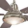 56" Minka Aire Groton Brushed Nickel Wet Rated LED Fan with Remote