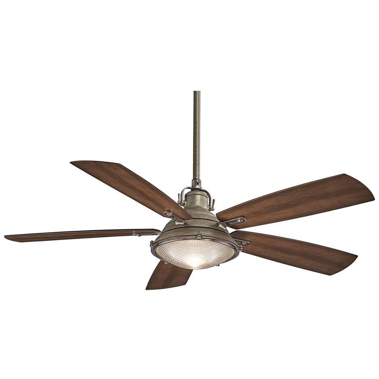56 inch Minka Aire Groton Pewter Outdoor LED Ceiling Fan with Remote