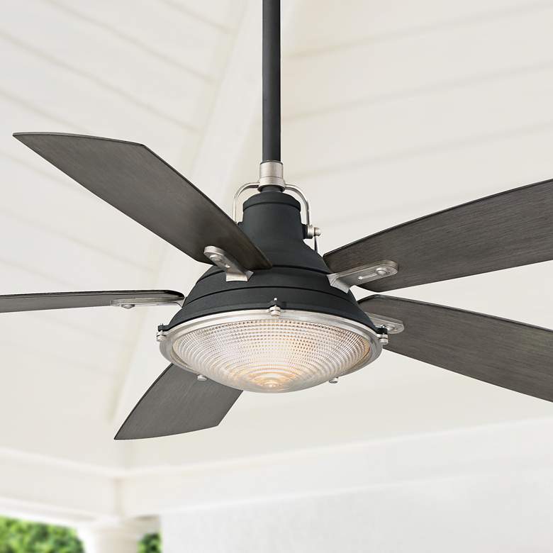 Image 1 56 inch Minka Aire Groton Sand Black Outdoor Ceiling Fan