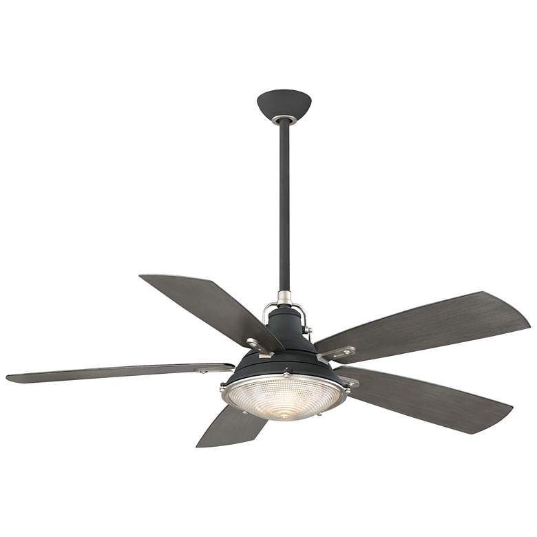 Image 2 56" Minka Aire Groton Sand Black Outdoor LED Ceiling Fan with Remote