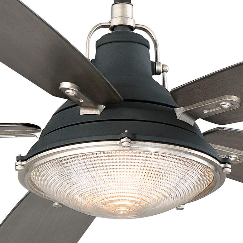 Image 3 56 inch Minka Aire Groton Sand Black Outdoor LED Ceiling Fan with Remote more views