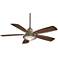 56" Minka Aire GrotonWeathered Aluminum Outdoor Ceiling Fan