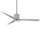 56" Minka Aire Mojave Chrome and Silver LED Ceiling Fan