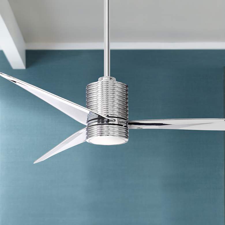Image 1 56 inch Minka Aire Mojave Chrome LED Ceiling Fan