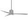 56" Minka Aire Mojave Silver LED Ceiling Fan