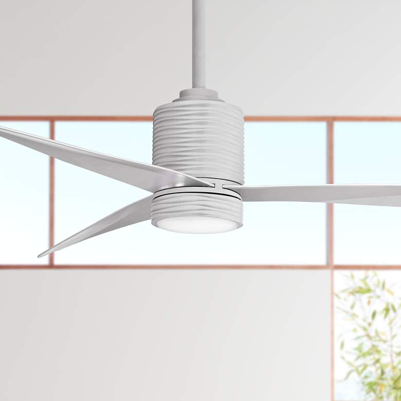 Image 1 56 inch Minka Aire Mojave Silver LED Ceiling Fan