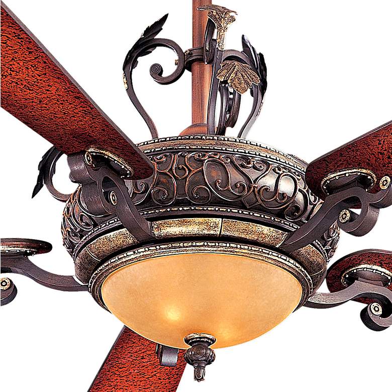 Image 3 56 inch Minka Aire Napoli Sterling Walnut Ceiling Fan with Wall Control more views