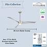7_56" Minka-Aire Pike Brushed Nickel LED Smart Control Ceiling Fan more views