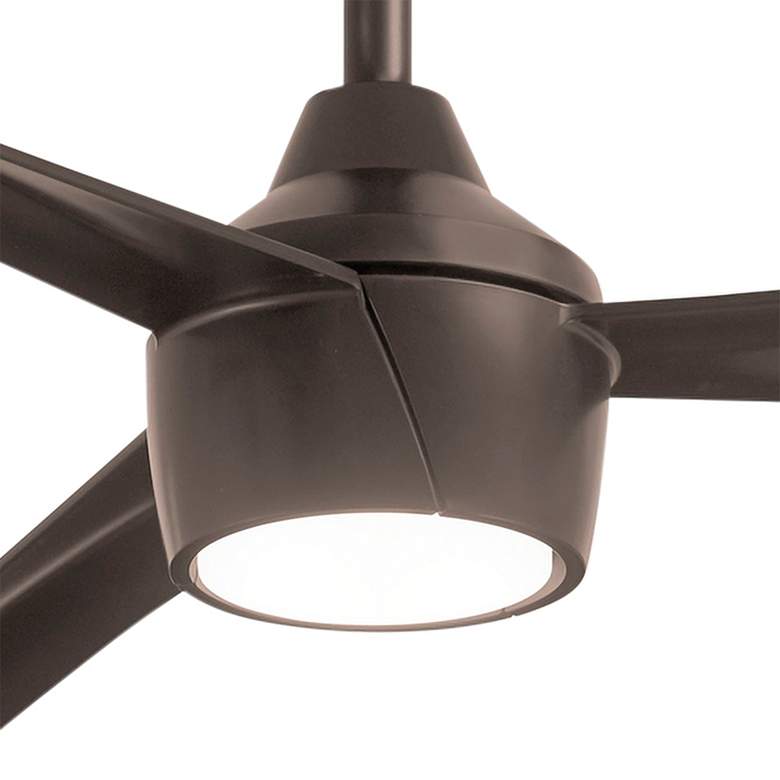 Image 3 56 inch Minka Aire Skinnie Bronze LED Modern Wet Rated Fan with Remote more views
