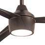 56" Minka Aire Skinnie Bronze LED Modern Wet Rated Fan with Remote