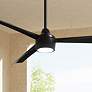 56" Minka Aire Skinnie Coal LED Ceiling Fan with Remote Control