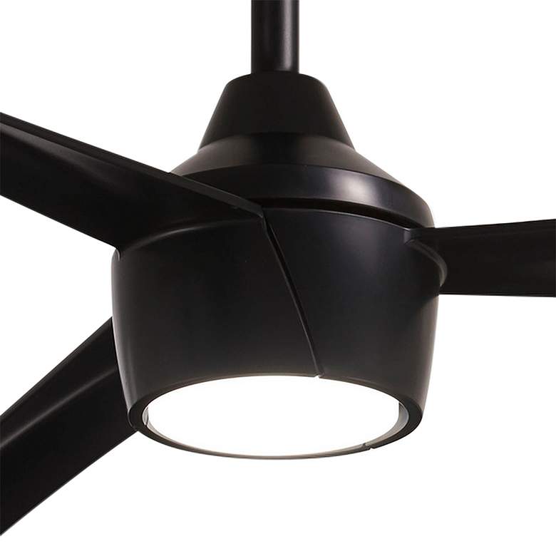 Image 3 56 inch Minka Aire Skinnie Coal LED Ceiling Fan with Remote Control more views
